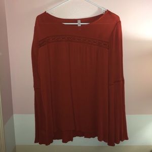 Target Burnt Orange Blouse
