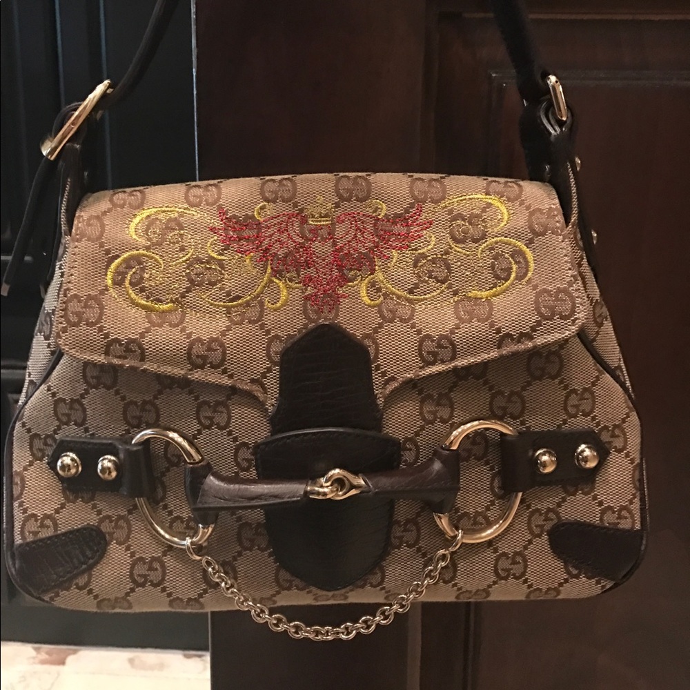 Custom embroidered Gucci purse