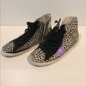Golden Goose Francy Leopard High Top Sneaker