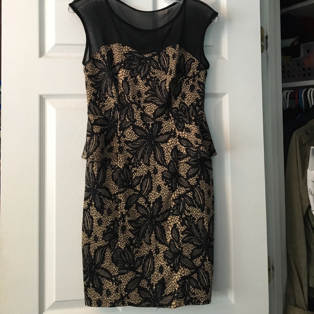 Peplum printed Dress