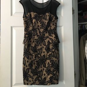 Peplum printed Dress