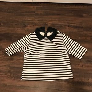 Cute black and white striped top. Never worn!