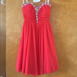 Jeweled sweetheart neckline dress