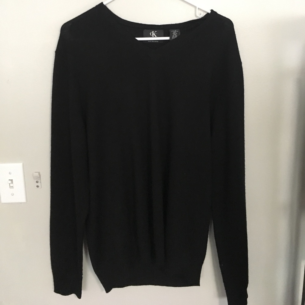 Calvin Klein Wool V Neck Sweater Sz. L