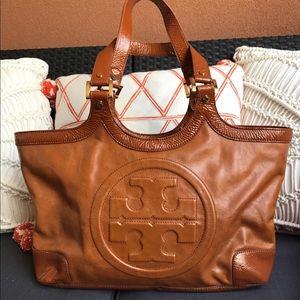 AUTHENTIC Tory Burch Bombe Tote - Luggage Tan