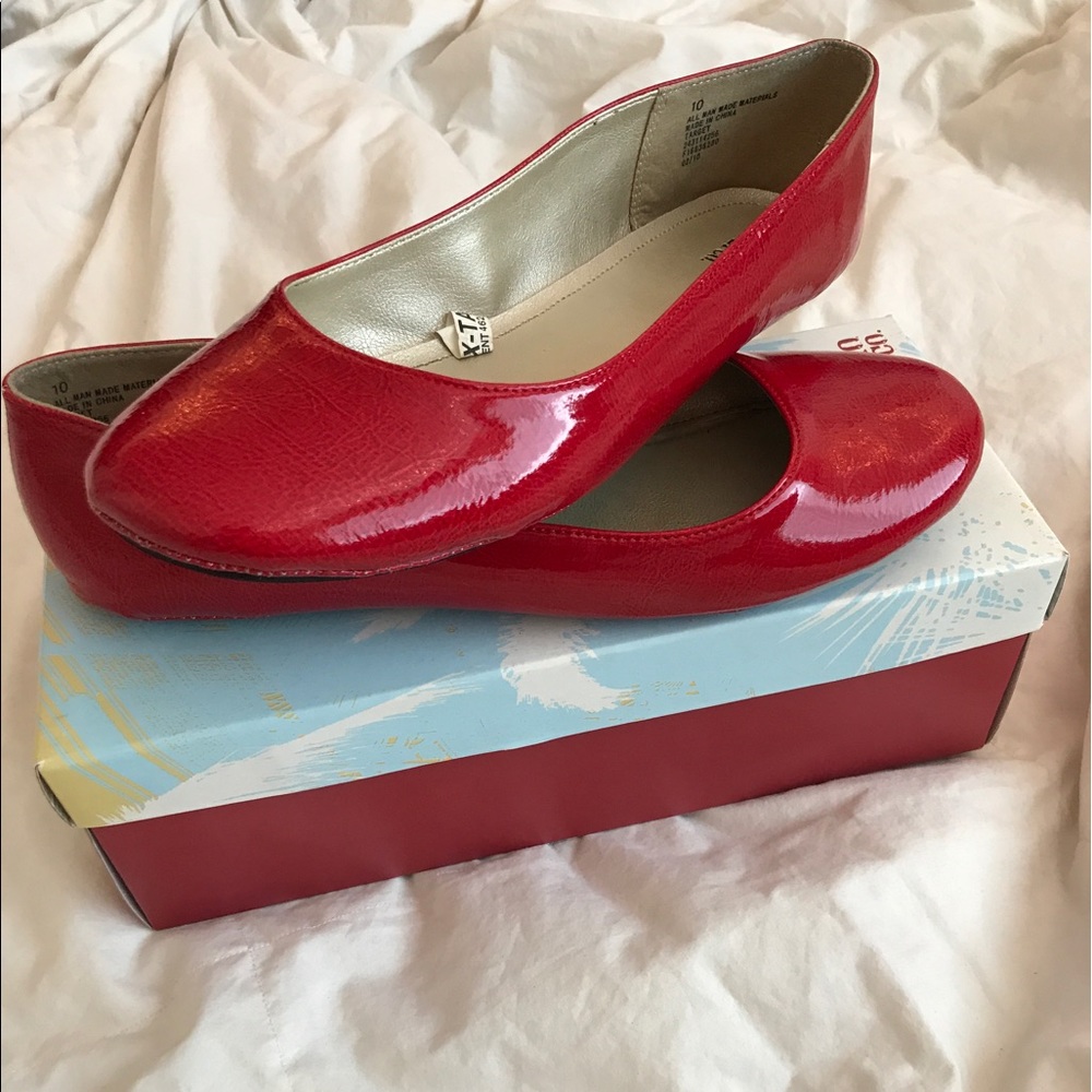 Red Mossimo Flats
