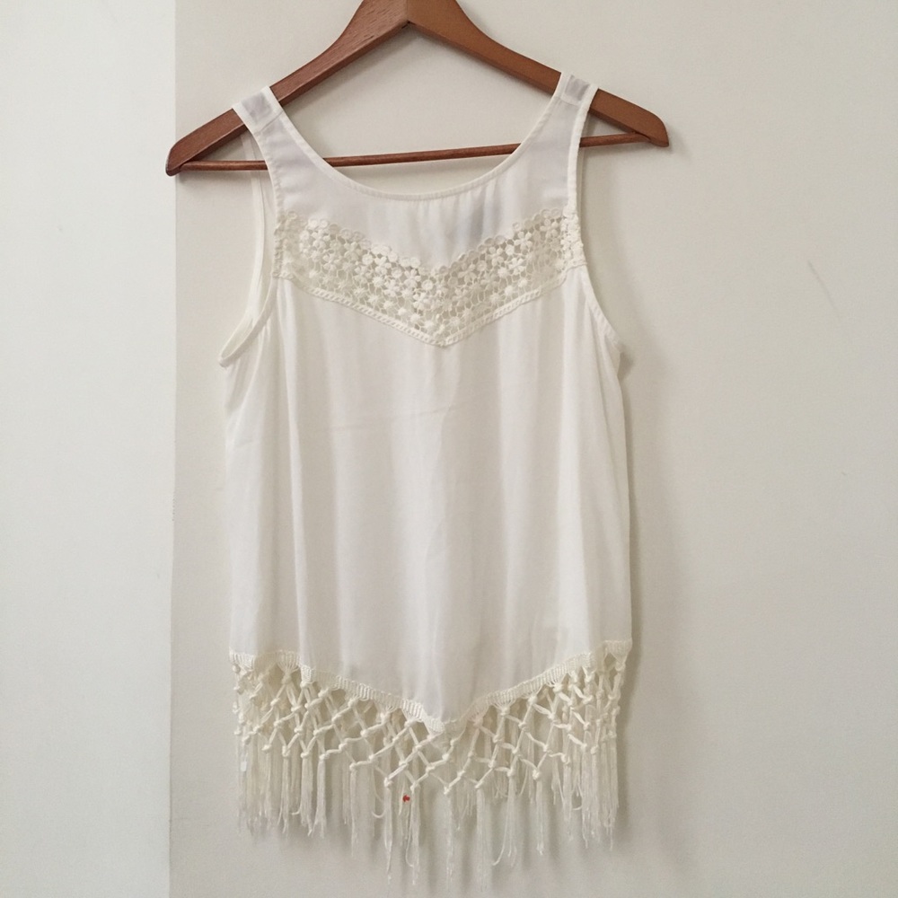 NWOT Boho Tassel Top