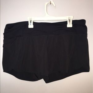 Lulu lemon black running shorts