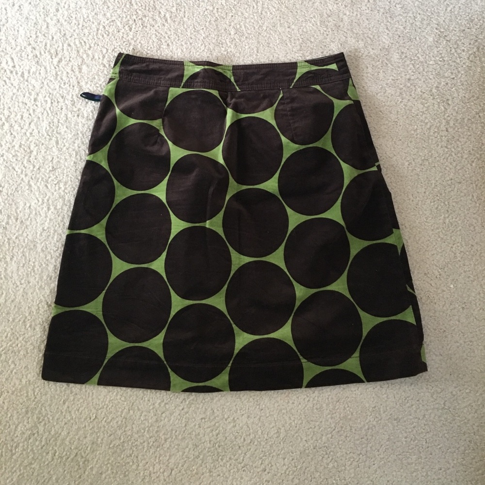 Boden Retro Velvet Skirt