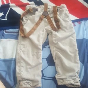 Zara kids suspender and corduroy pant 18M