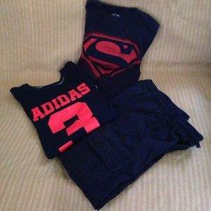 Boys Long Sleeve Tees and Cargo Pants