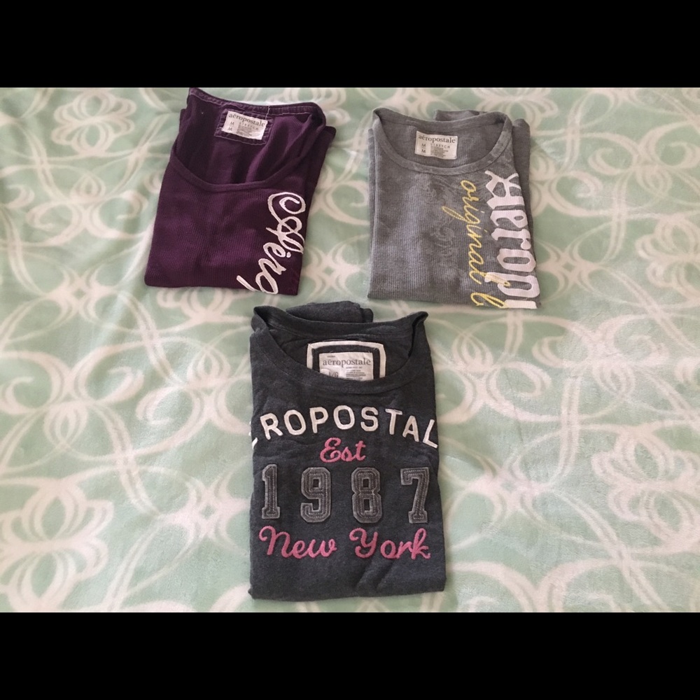 Aeropostale Long Sleeve Tees