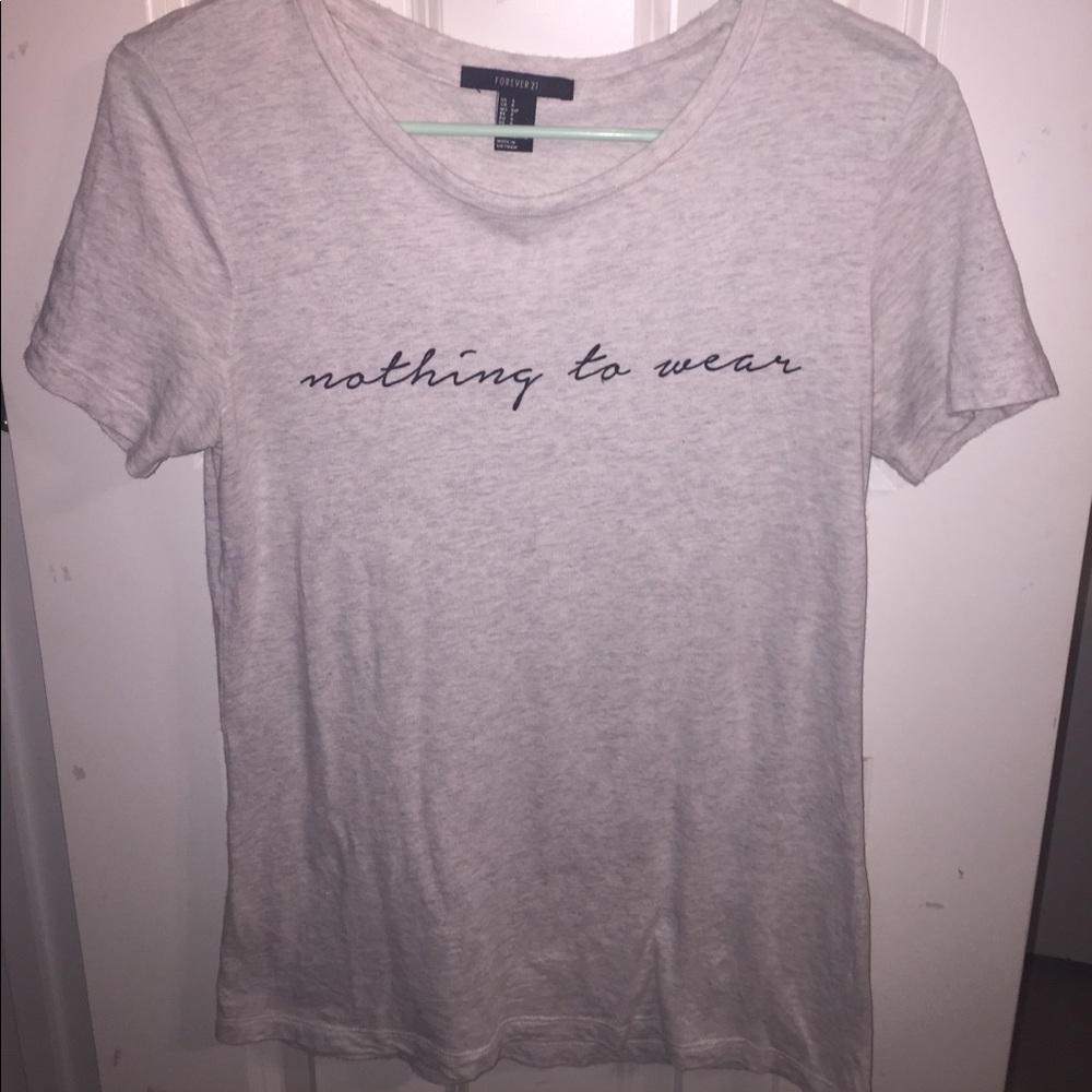 "Nothing to Wear" graphic t-shirt