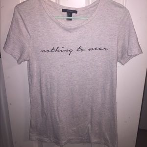 "Nothing to Wear" graphic t-shirt