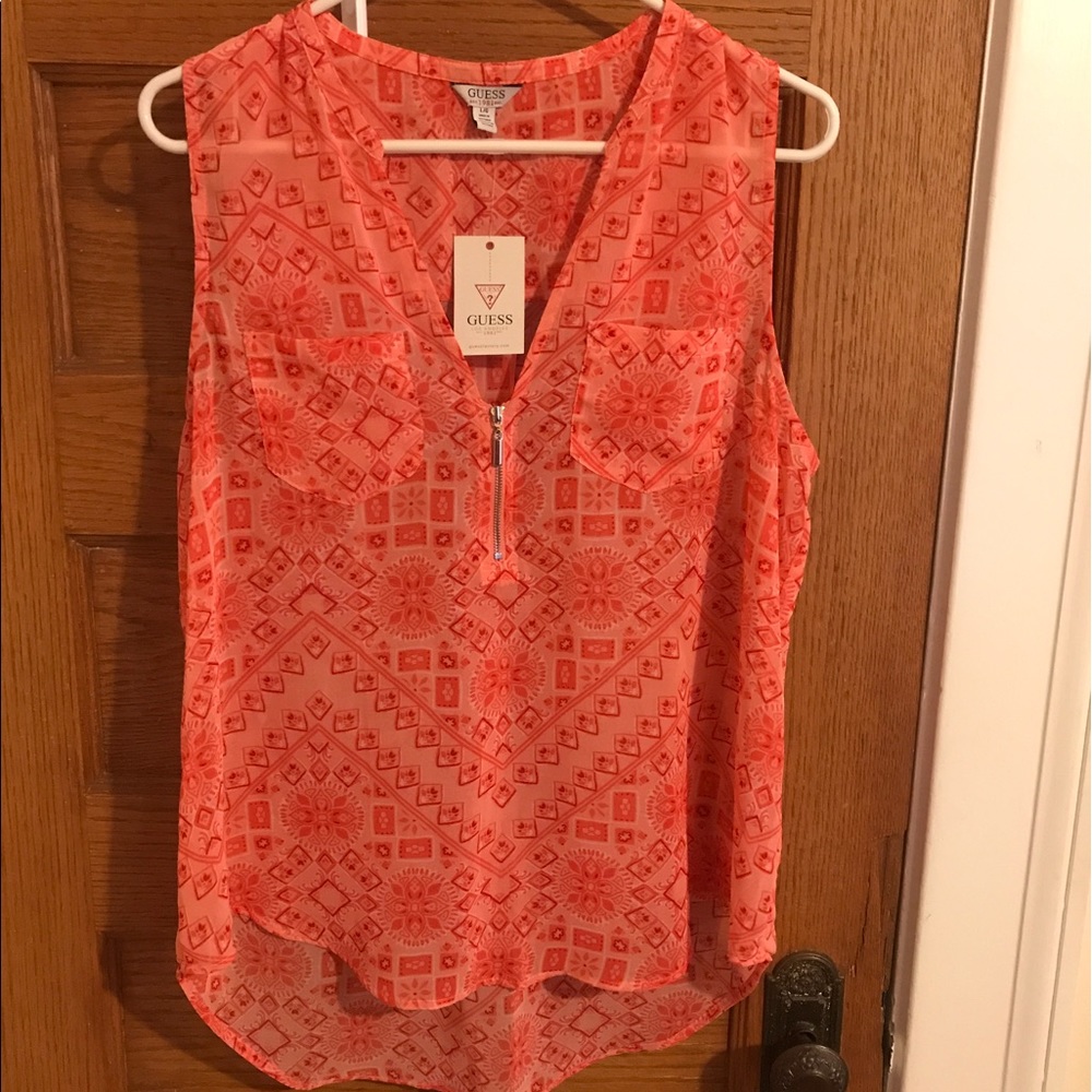 Guess zipper tank top