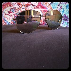 Brand New Pink Mirrored Two Toned Aviators