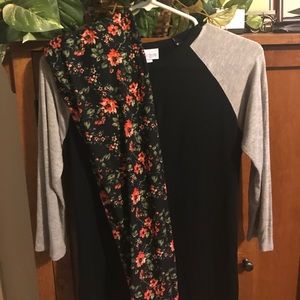 Lularoe legging set. Randy new black. Leggings OS.
