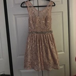 City Studio blush pink dress