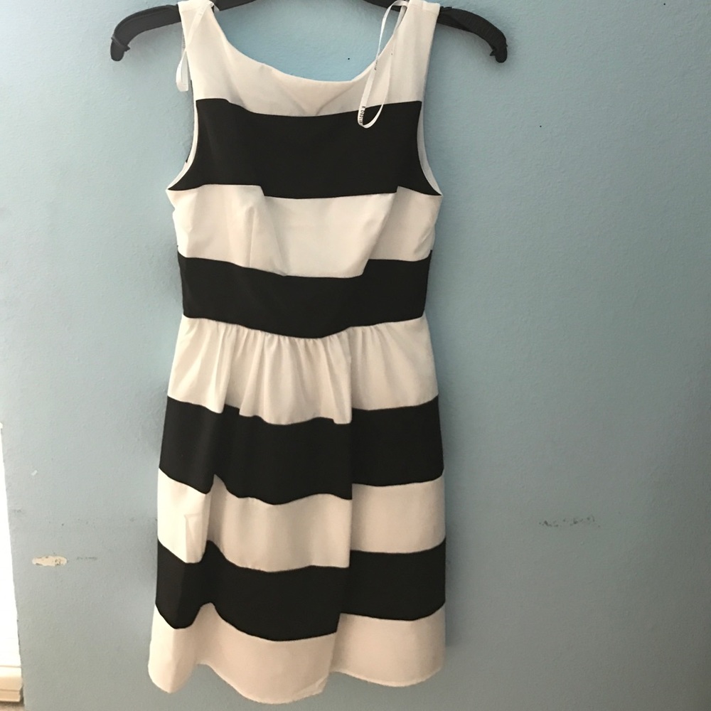 B. darling black and white dress