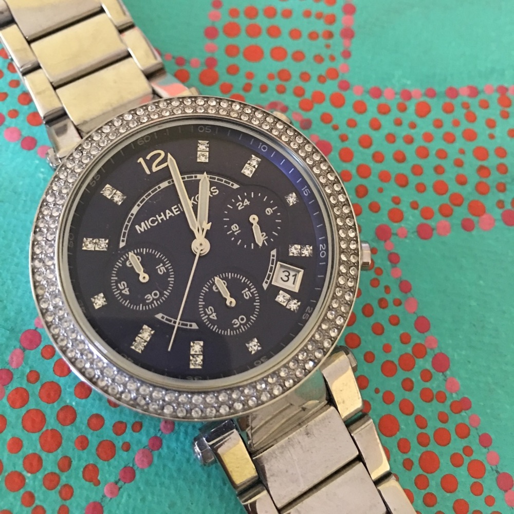 Michael Kors Parker Silver-Tone Watch