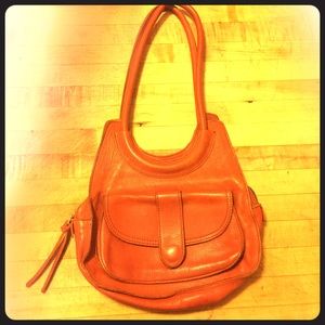 Anthropologie Burt Orange Purse