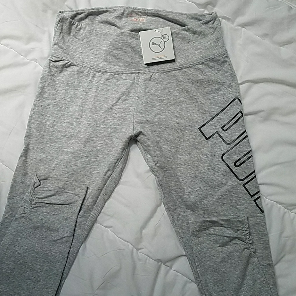 Brand new light gray PUMA pants