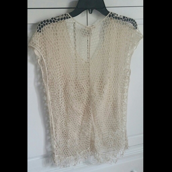 Crochet Fringe beach cover up - Picture 4 of 5