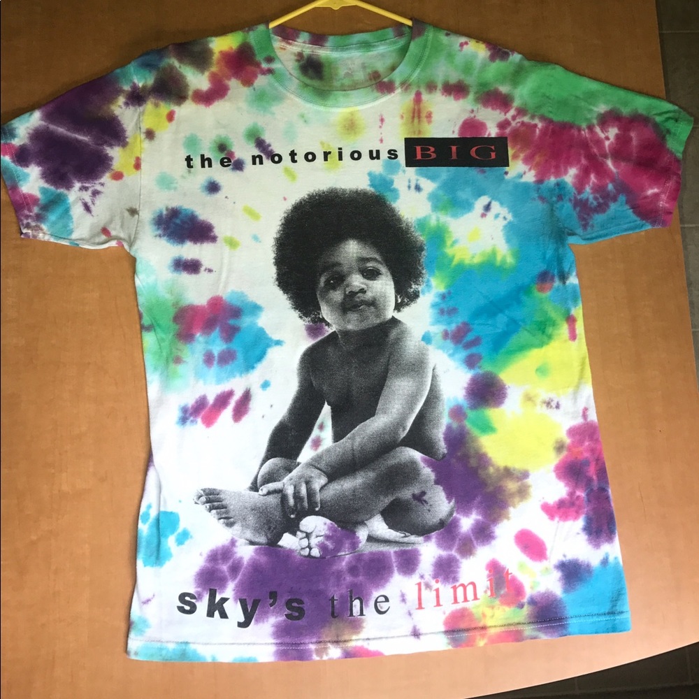 Tie-Dyed Notorious B.I.G. T-Shirt- Medium.