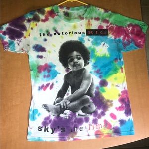 Tie-Dyed Notorious B.I.G. T-Shirt- Medium.