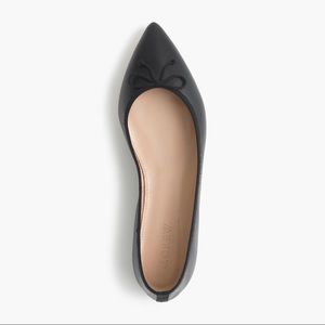J. Crew Gemma Flats- Black Leather