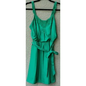 LC Lauren Conrad emerald green dress