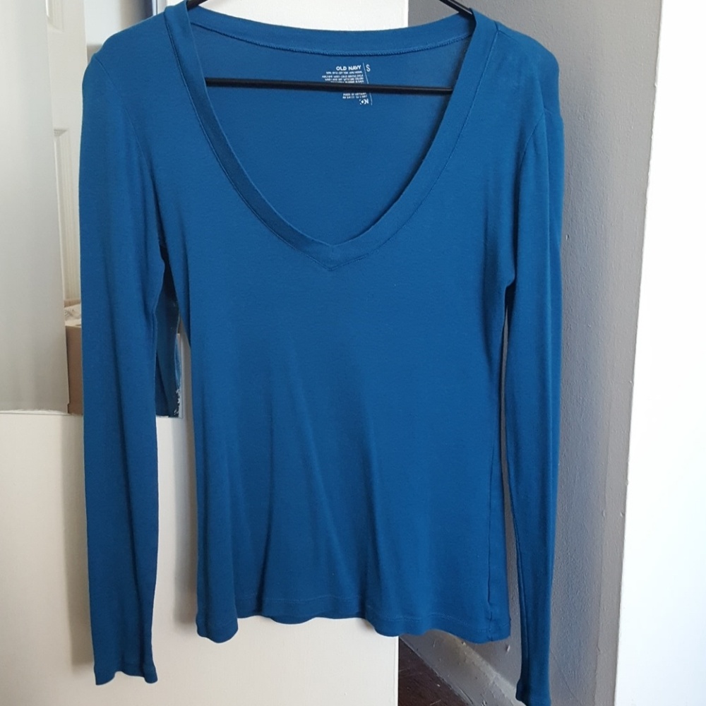 Soft blue long sleeved shirt