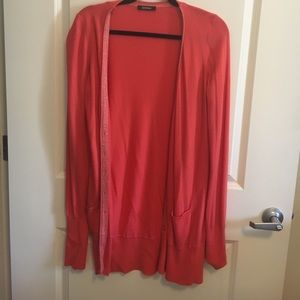 Salmon pink long sweater