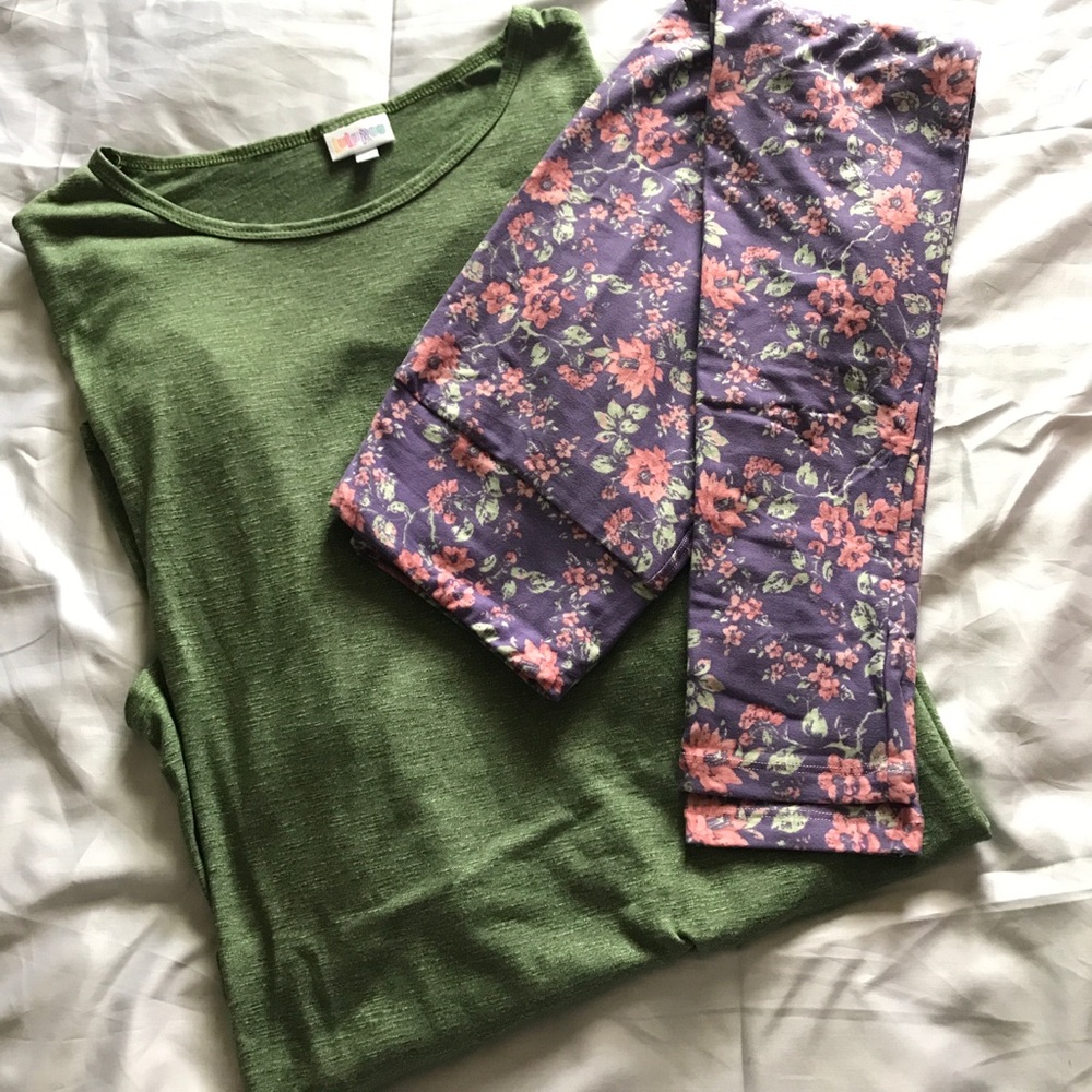 LuLaRoe Irma and OS leggings Set