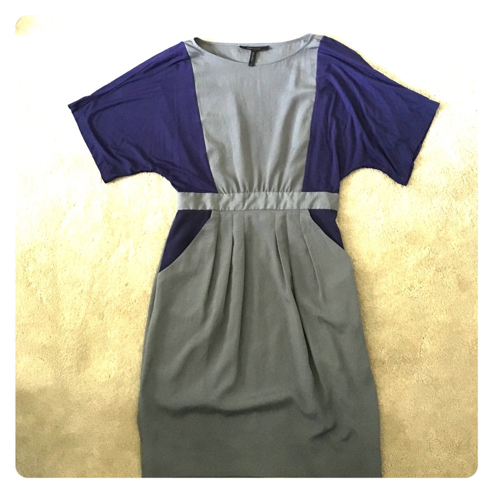 Beautiful Grey/Purple BCBG Dress. Size Small