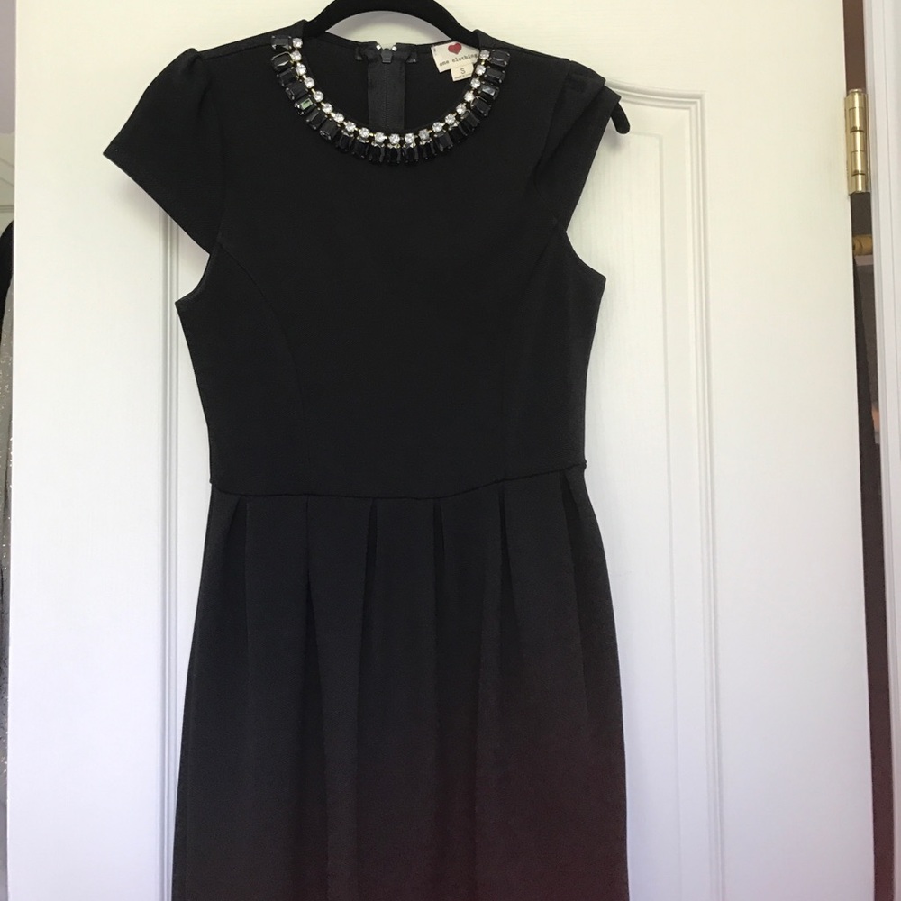 Jeweled neck collar dress small. One Heart brand.