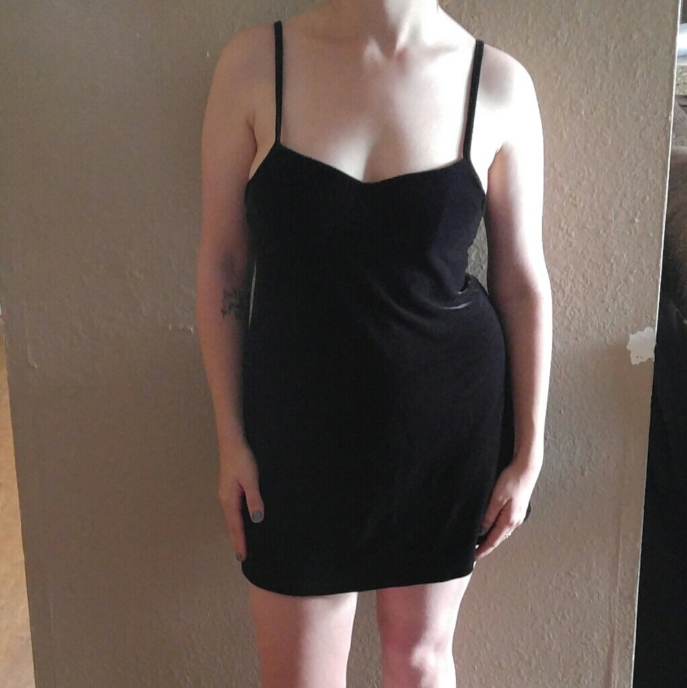 Betsey Johnson Black Velvet Mini Dress