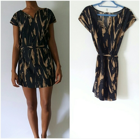 Black and brown mini dress - Picture 2 of 7