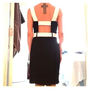 W118 by Walter Baker black and white dress