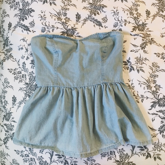 Jean Peplum Top - Picture 2 of 3