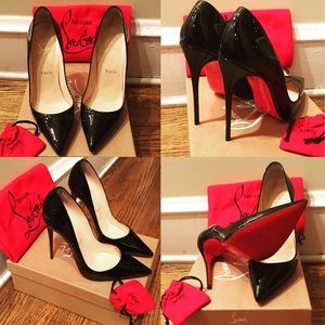 "So-Kate" Christian Louboutin Black Patent Leather