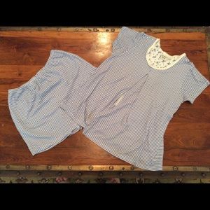 In Due Time Maternity/Nursing Pajama Set.