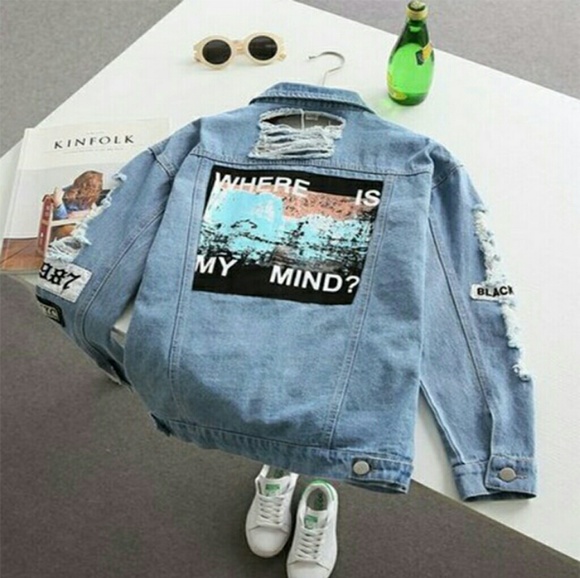 Light Blue Ripped Denim Coat - Picture 8 of 8