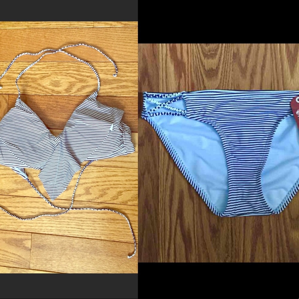 Striped bikini set. Size L