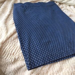 Printed pencil skirt