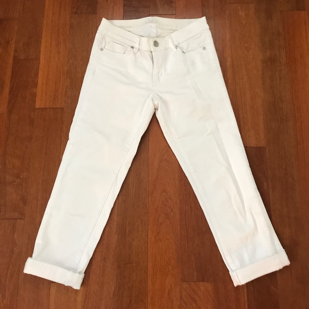 Loft Cuffed Crop Capris