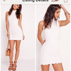 Super cute white mini dress.