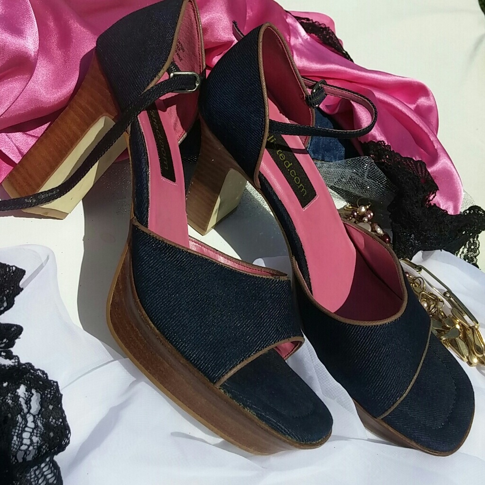Cute Denim Heels