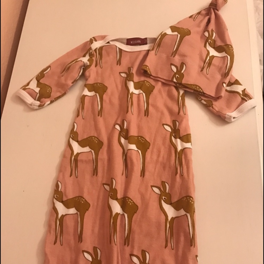 Milk Barn newborn gown