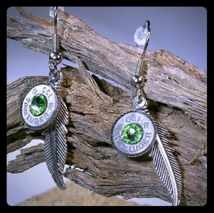 Handmade ammo earrings